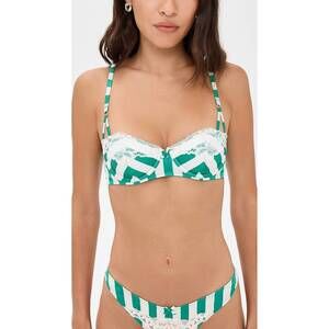NEW FLEUR DU MAL eve balconette bra in riviera stripe